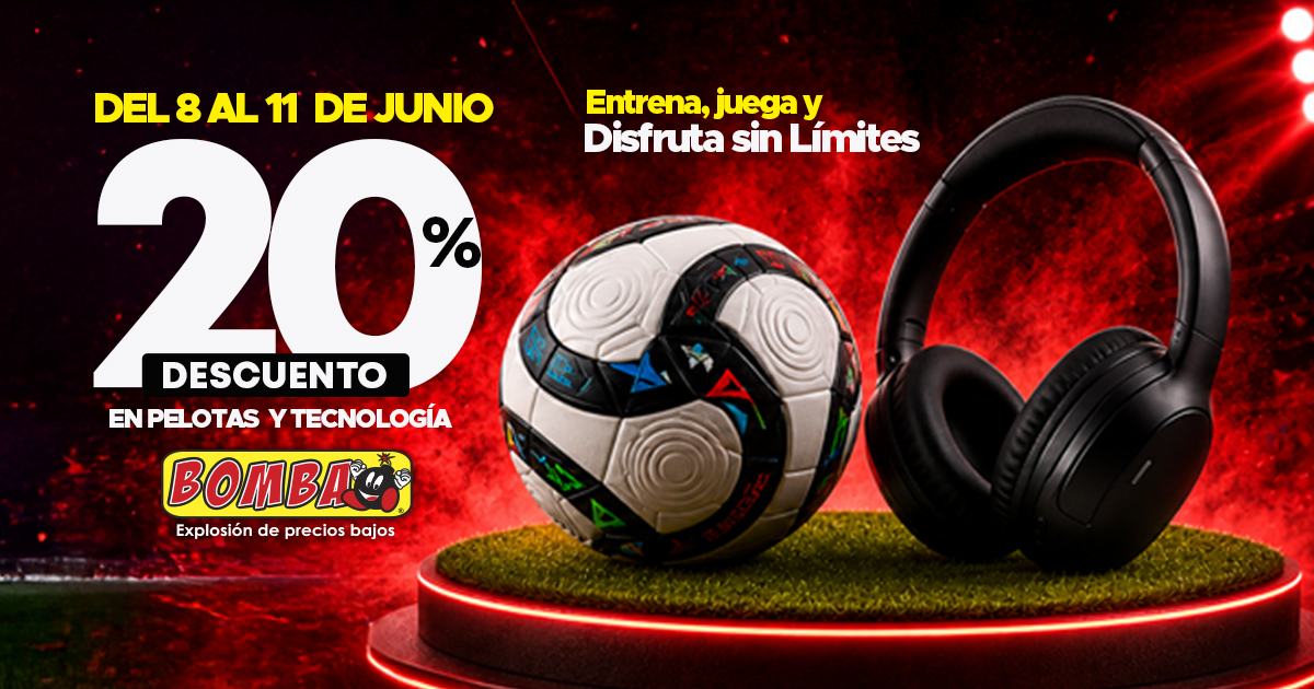 20% en  pelotas y tecnologia