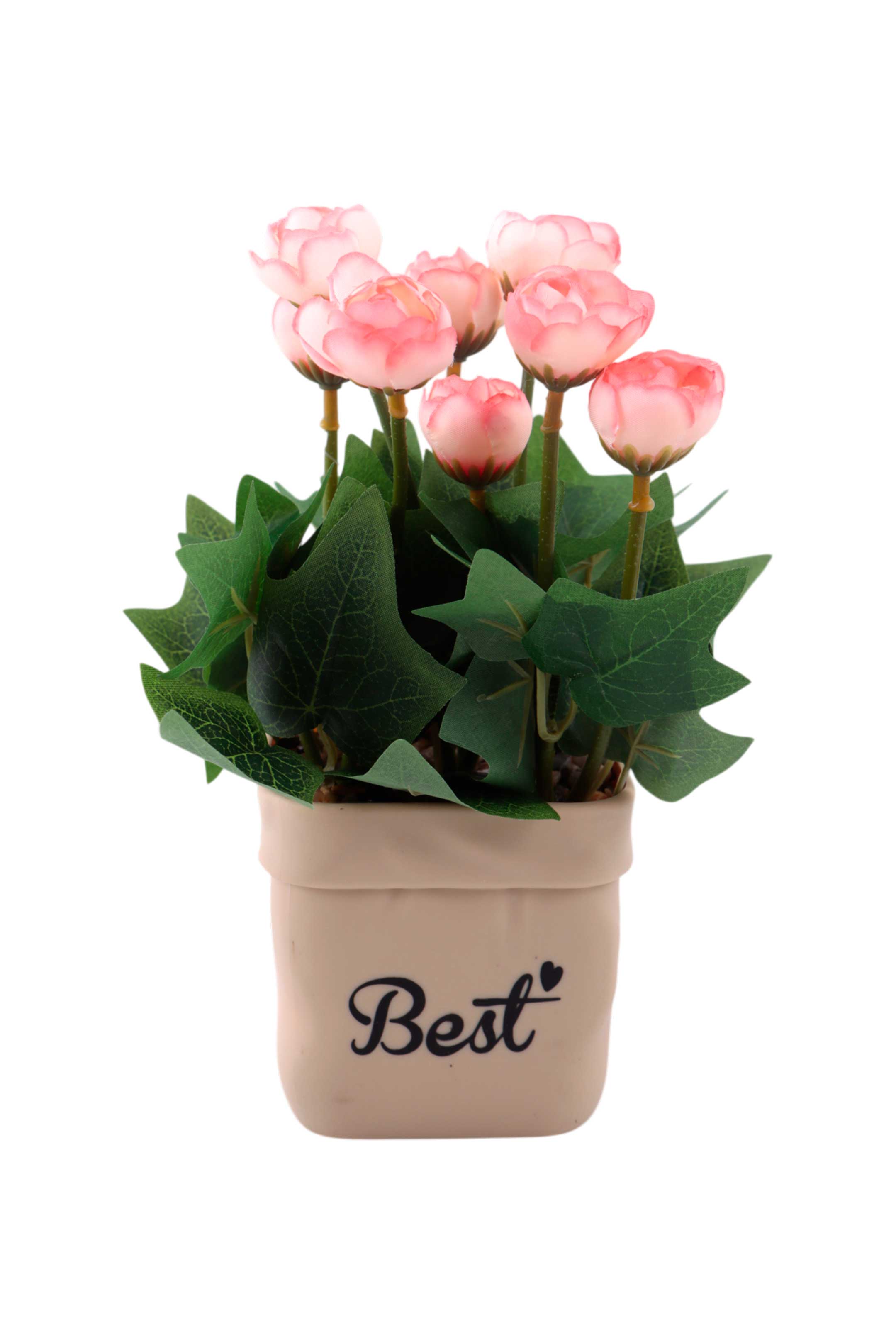 Maceta con flores