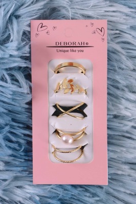 Set de anillos de fantasia