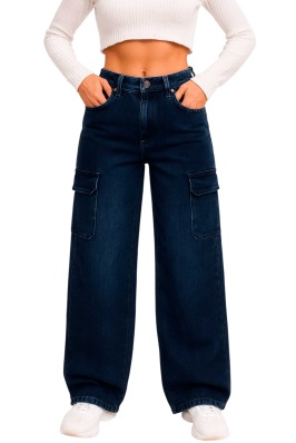 Jeans Cargo Wide Leg