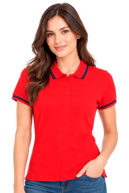 Camisa Tipo Polo Pink Rose