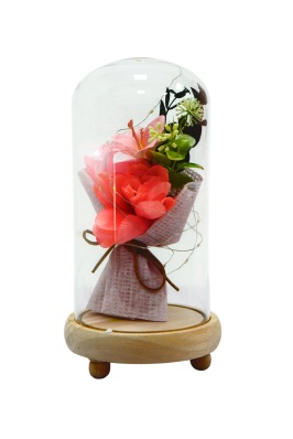 Arreglo floral con luz