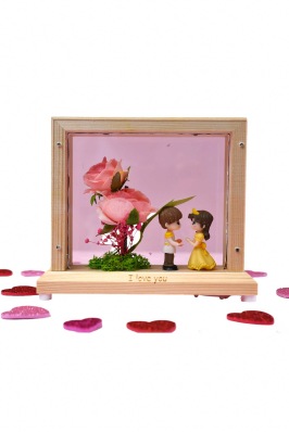 Adorno de cuadro romántico